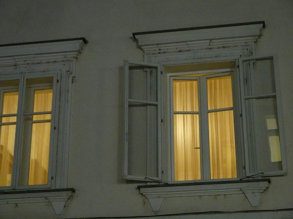 a row of windows